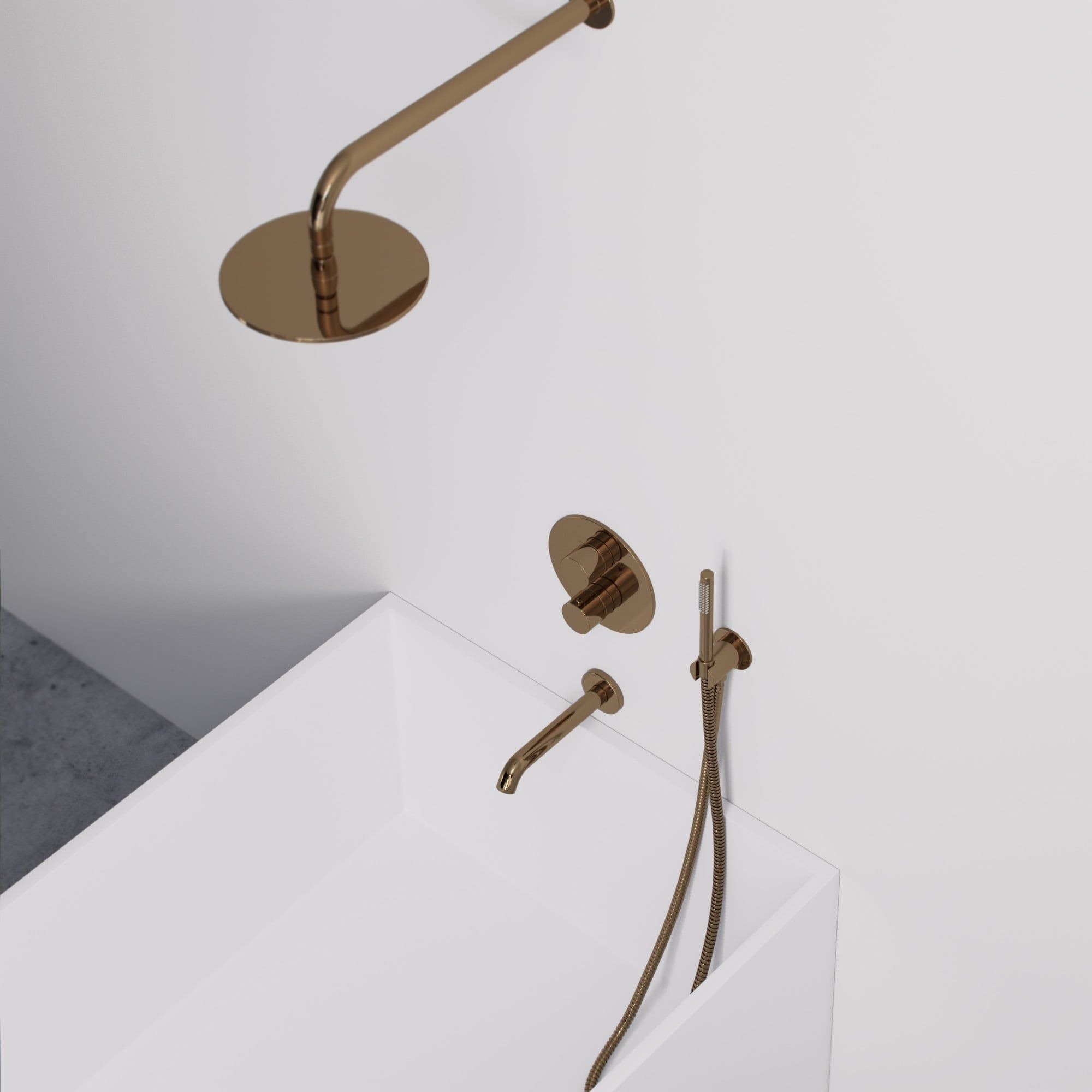 Настенный набор для ванны с 5 отверстиями и душем LUSSO Luxe ARCH-00011106 - Вид №9