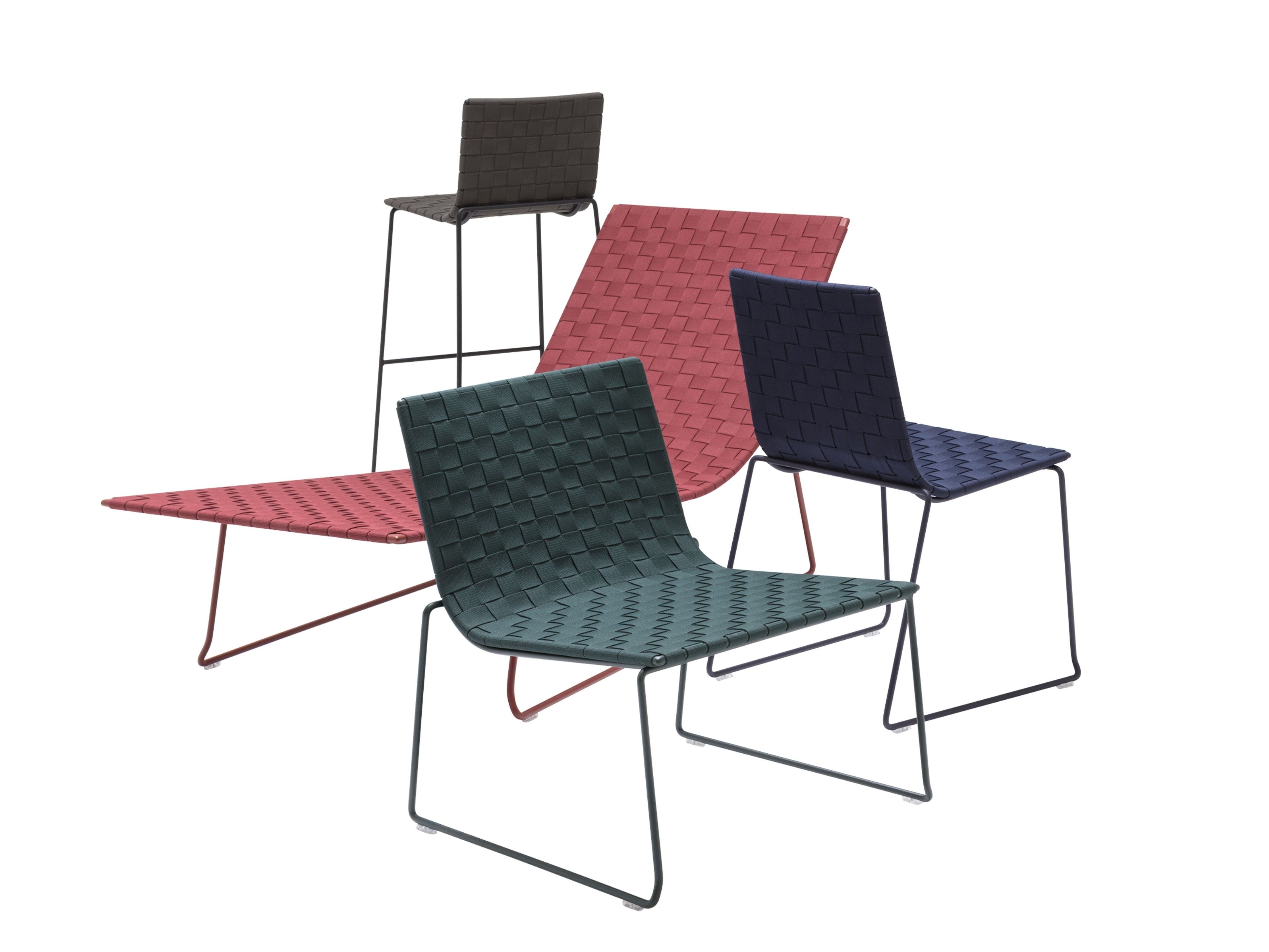 Высокий садовый табурет из полипропилена Andreu World Trenza ARCH-00120754 - Вид №4