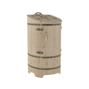 1657 Фитобочка со скосом "Стандарт" цвет натуральный, фурнитура 409 Alyarus