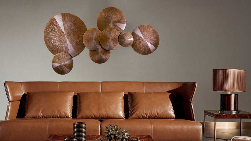 Панно на стену из дерева golden circle 160*90см. EVENHOME ДИЗАЙНЕРСКИЕ 129710 Коричневый  - Вид №4