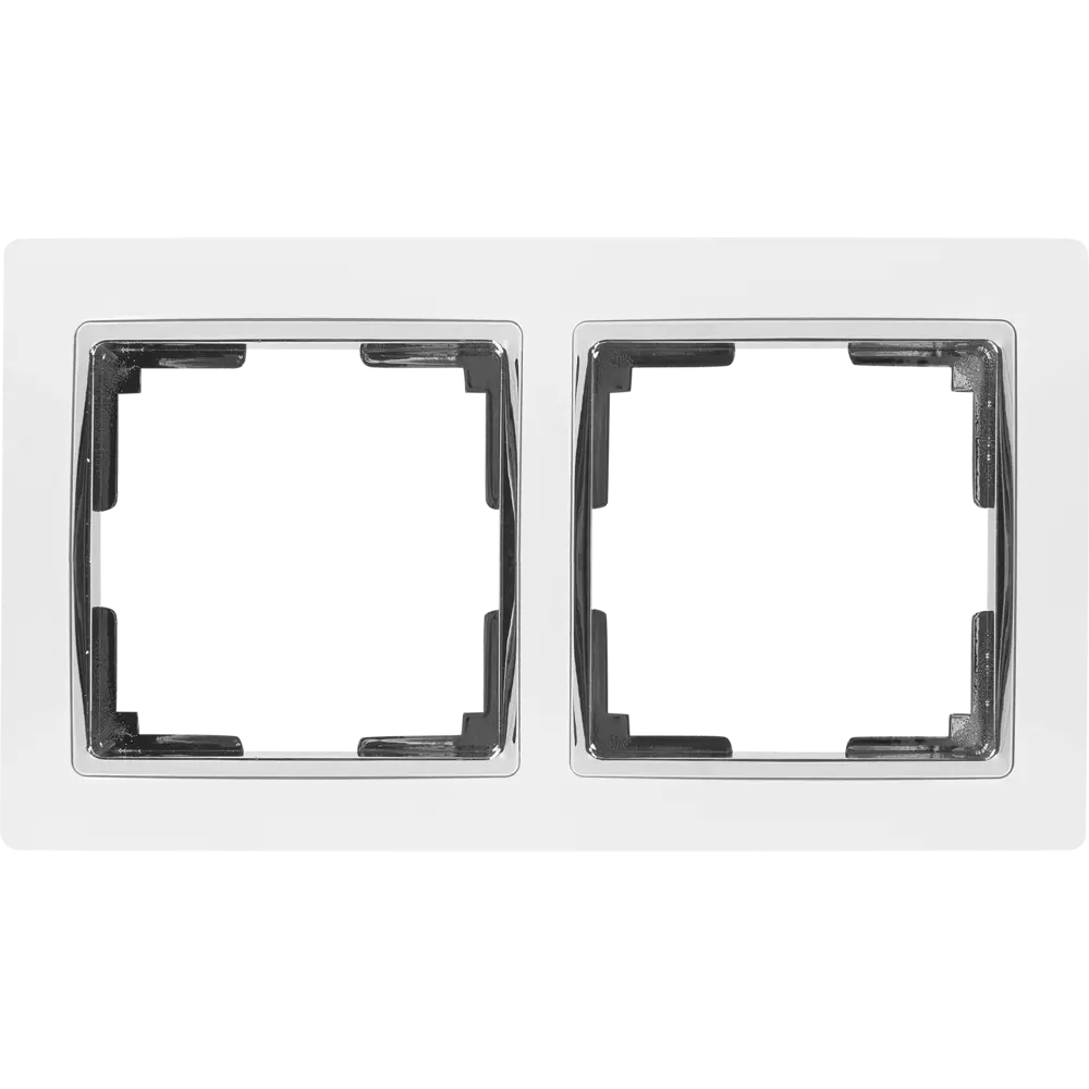 Рамка Werkel Snabb для розеток и выключателей - 2 поста, белая 82125363 STLM-0019692