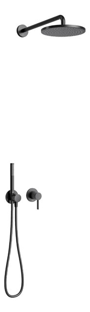 59603370001 Душевой Kомплект 3 / Однорычажный смеситель на 2 потребителя / с круглыми розетками KEUCO IXMO Sets - Вид №1