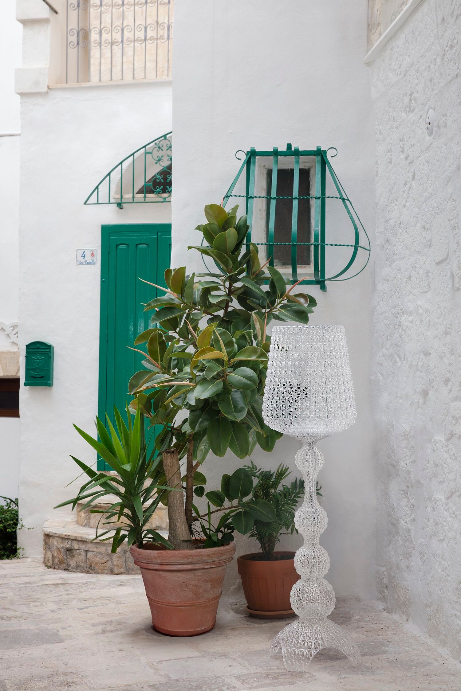 Светодиодный напольный светильник из инженерного пластика с диммером Kartell Кабуки ARCH-00027879 - Вид №8