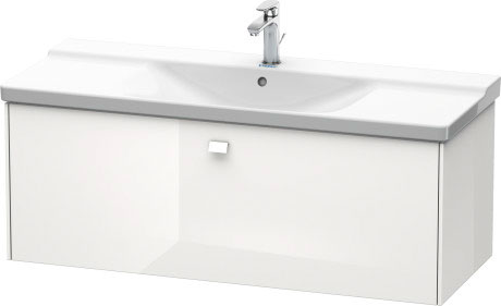 BR402304949 Тумбочка подвесная Brioso #BR4023 1220 x 479 мм Графит матовый, декор Duravit - Вид №2