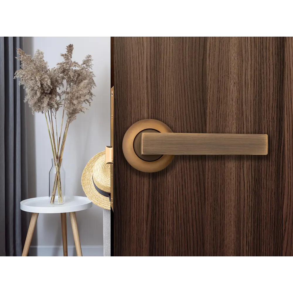 Дверные ручки Фабрика замков Ursula, без запирания, цвет кофе STLM-2077982 - Вид №4