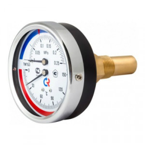 ТМТБ-31T.0410150 Термоманометр ТМТБ-31T с задним подключением Valtec 1/2", 10 бар, 0-150 °C