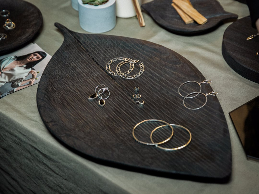 Тарелка "Береза" Чёрный FUGA ECO WOOD 123571 Чёрный  - Вид №3