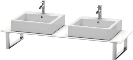 XL017C06161 Консоль для накладных раковин и встраиваемых умывальников, для угла справа X-Large #XL017C 480 мм Коричнево-оливковый глянцевый лак Duravit - Вид №2