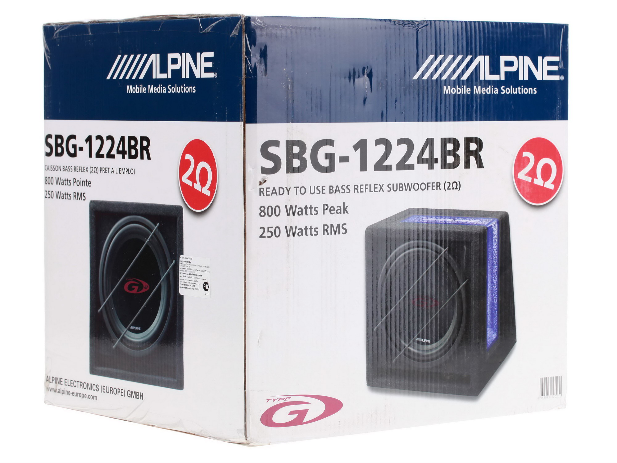 6677680 Автосабвуфер пассивный Alpine SBG-1224BR STDN-0028696 - Вид №6