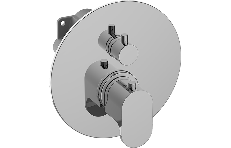 E-18037-LM44E-T UNI-BOX - 3/4" Внутренний термостат с переключателем на три выхода - внешняя часть GRAFF Ametis