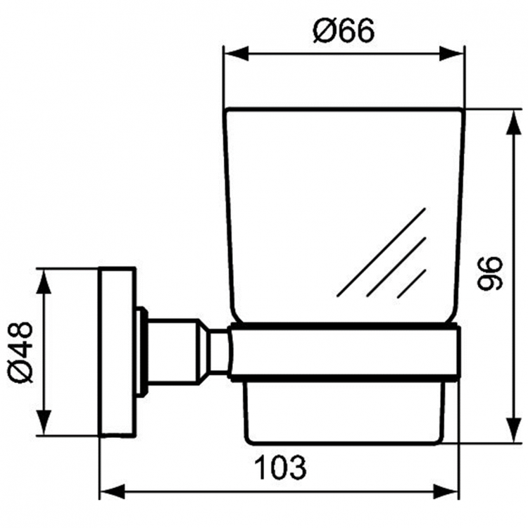 A9245XG Набор аксессуаров , состоящий из туалетной щетки с держателем A9119XG, стакана с держателем A9120XG и мыльницы A9122XG Ideal Standard IOM - Вид №8