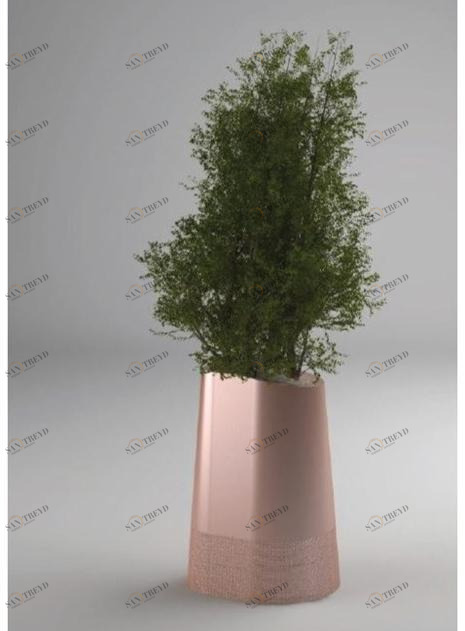 Manufatti Viscio Кашпо для общественных мест из оцинкованного листового металла Aero sun-id-1482854