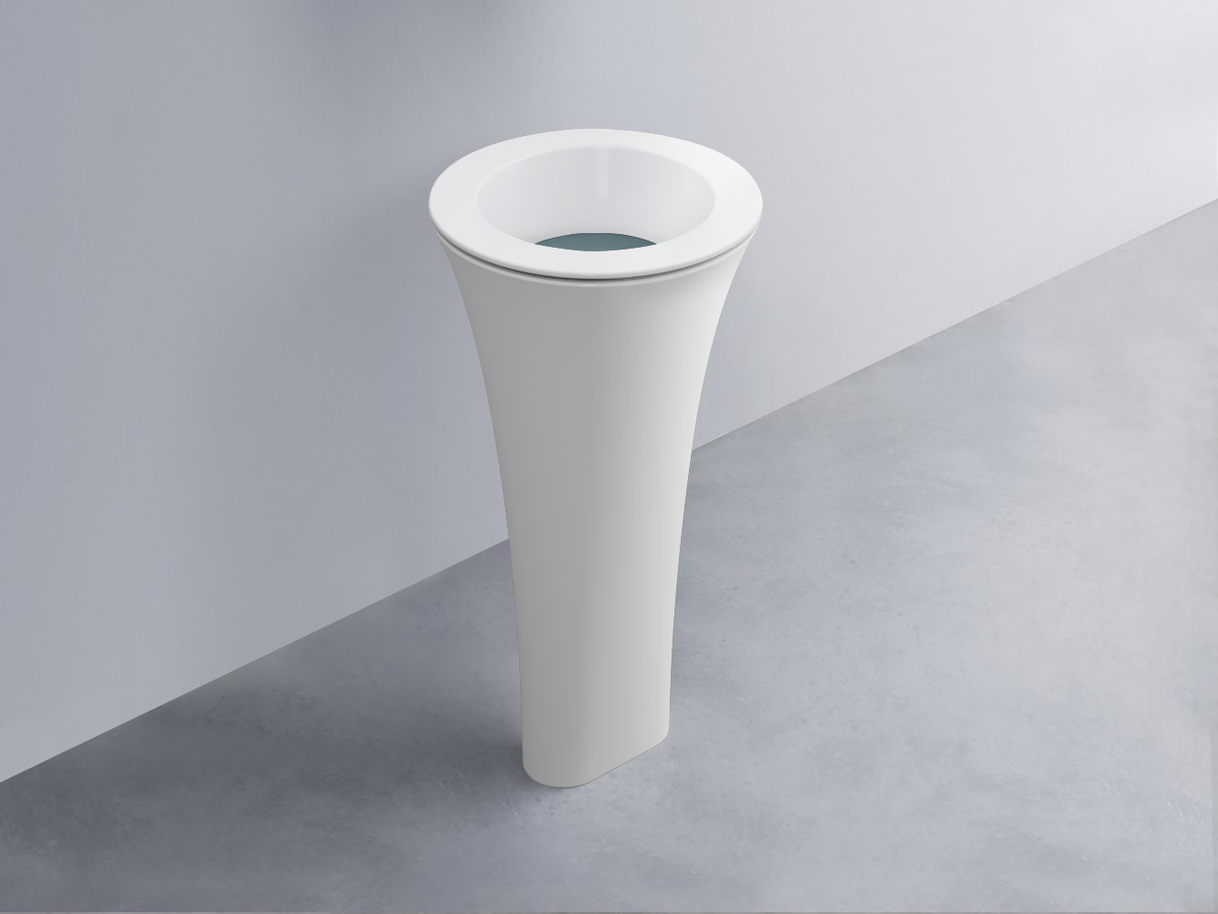 AMLA45-BL+AMPILT-PL+AMCOLT-BL Раковина Amedeo Tondo отдельностоящая cielo Enjoy + Amedeo Ceramica Cielo