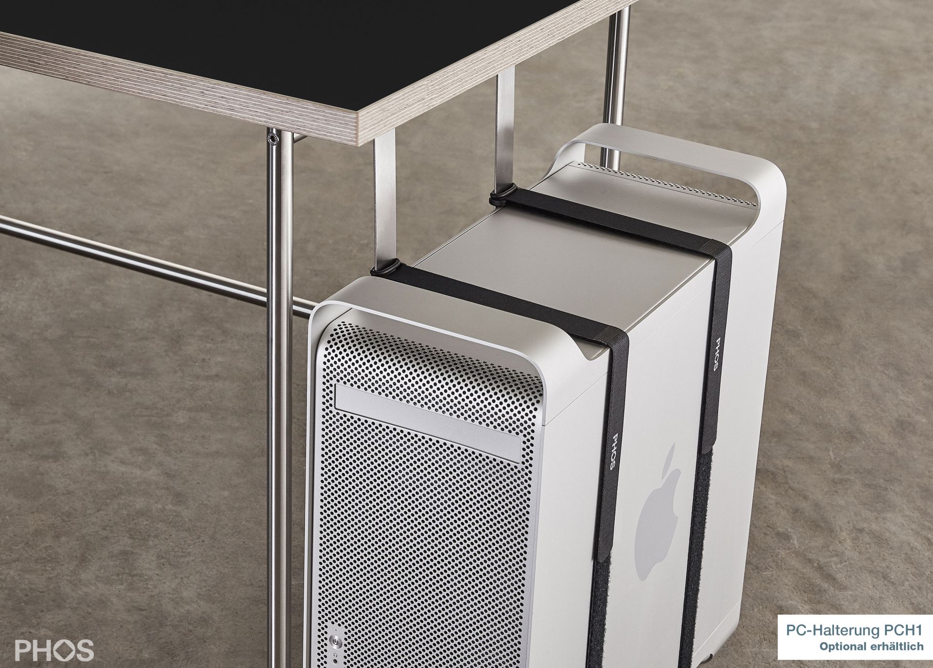 KATI-S1-200x90-MS Карлсруэ стол - письменный стол - черный - 200 х 90 х 75 см. PHOS  - Вид №7