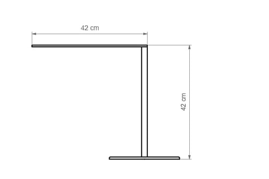 Регулируемая металлическая светодиодная настольная лампа luxcambra Matrix ARCH-00007810 - Вид №2