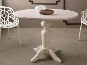 Callesella Arredamenti Стол для гостиной из дерева с основанием 4 звезды