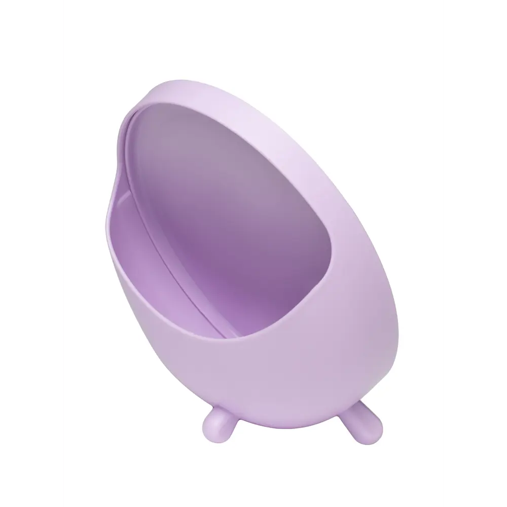 Декоративное зеркало овал 15.5x17.7 см пластик цвет фиолетовый Santreyd STLM-2113452 - Вид №2