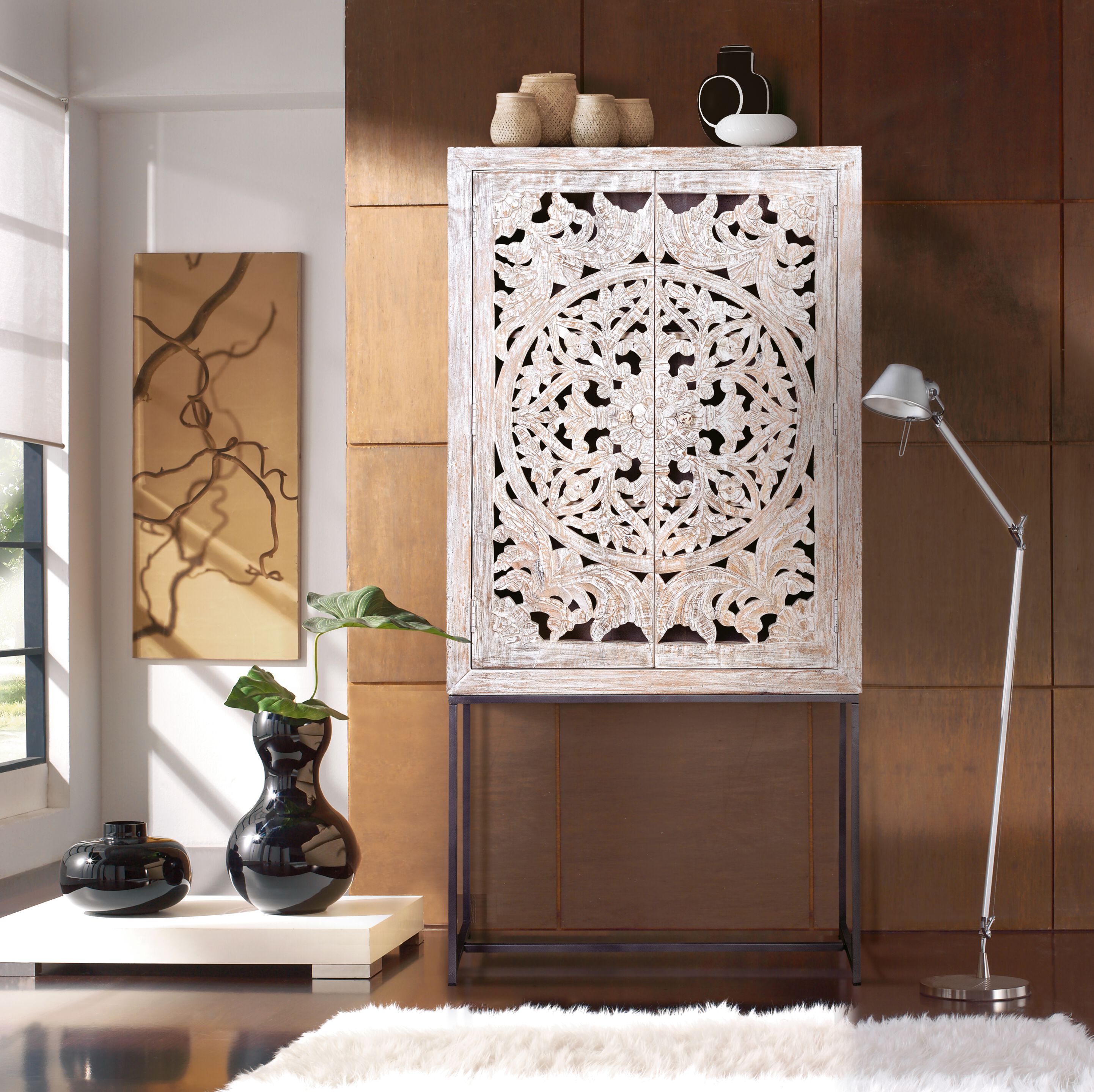 Сервант из манго с распашными дверцами Giner y Colomer Миконос ARCH-00099150 - Вид №6