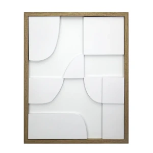 Декоративное панно Геометрия полистирол белый 40x50 см