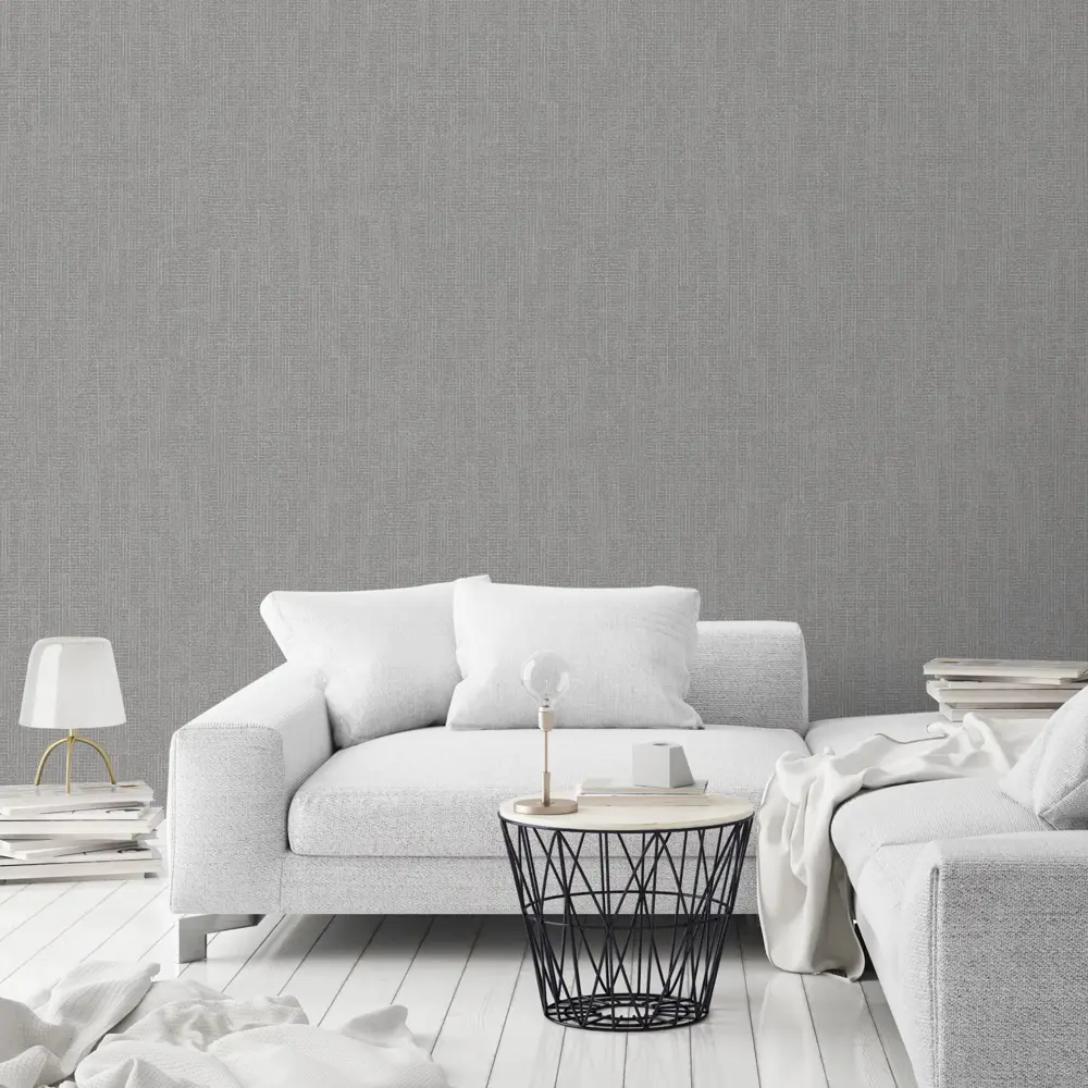 Флизелиновые обои ATELIERO Panno - серые с текстурой для покраски 87769352 STLM-0075654 - Вид №2