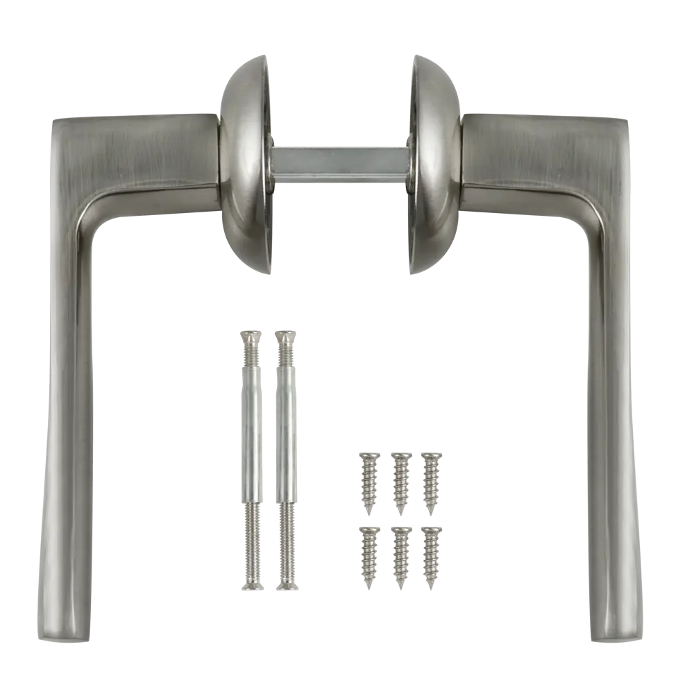 EDSON Дверные ручки EDS-11H-R1 в стильном никелевом исполнении 85168606 STLM-0059342 - Вид №1