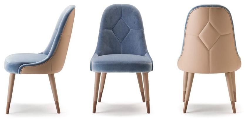 Prestige Мягкое кресло из бархата и кожи Dama Cvg044 - Вид №1