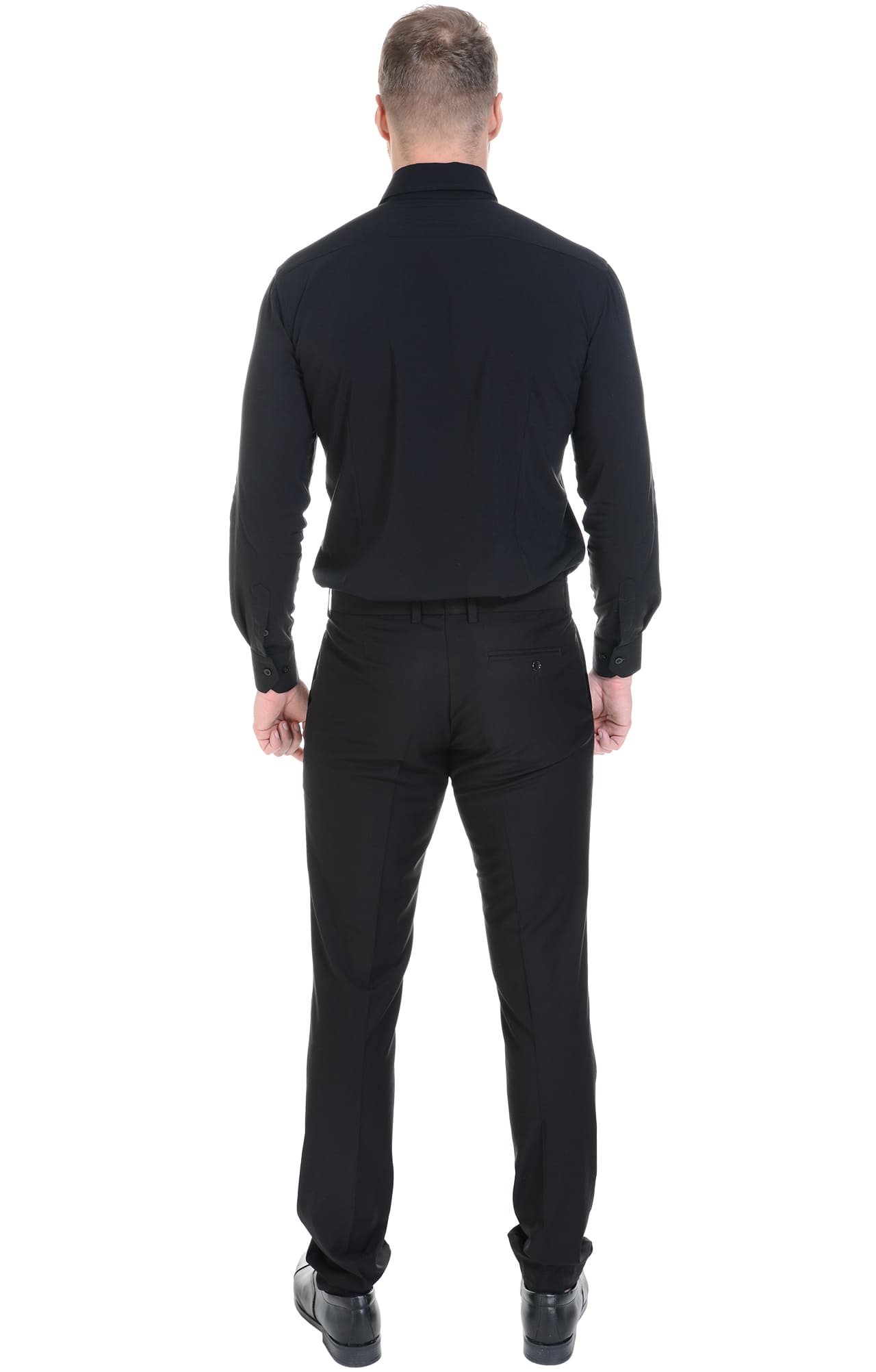 5030112 Рубашка мужская  black El-Risto  Корпоративная одежда  размер 46/182-188  - Вид №7