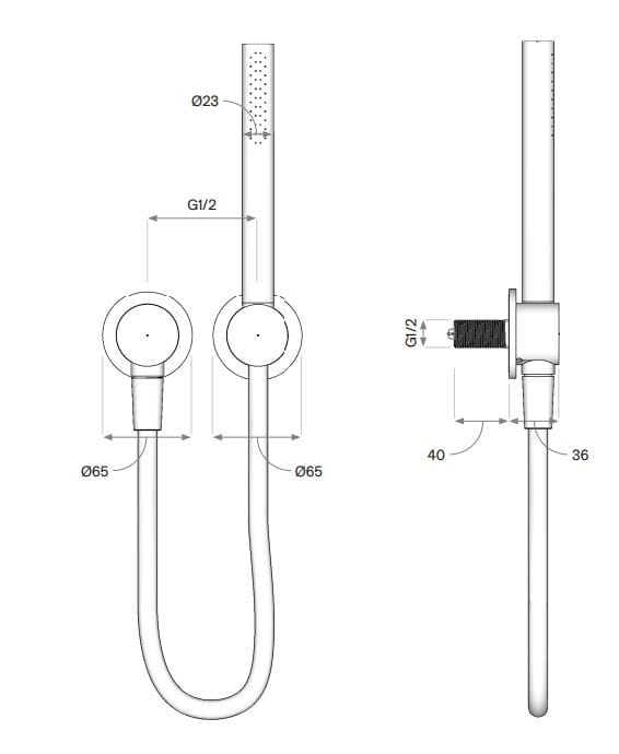 Смеситель для душа с 5 отверстиями и ручным душем COCOON Piet Boon ARCH-00043158 - Вид №8