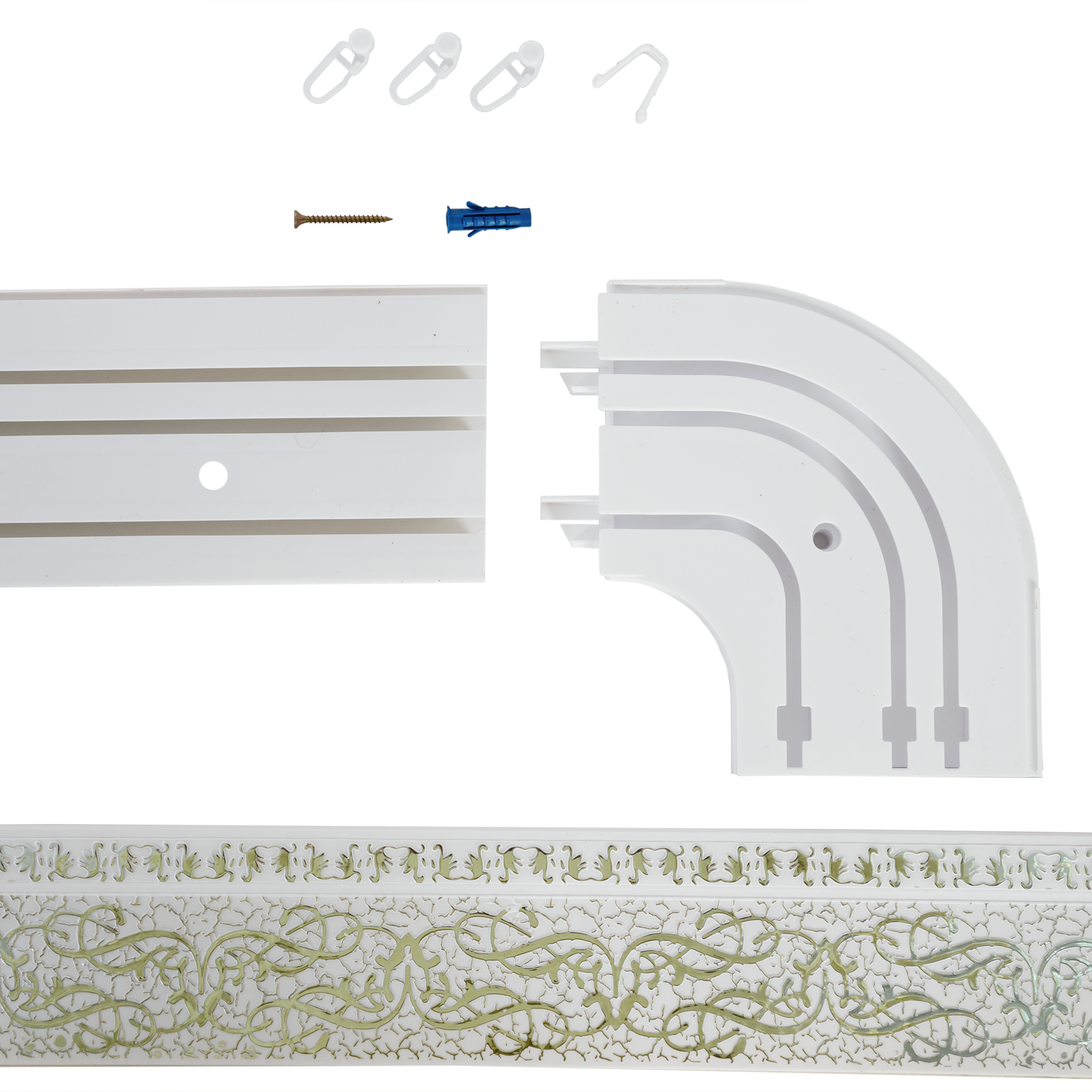 Трехрядный карниз Legrand Прима 240 см для многослойных штор 82594944 STLM-0030929 - Вид №2