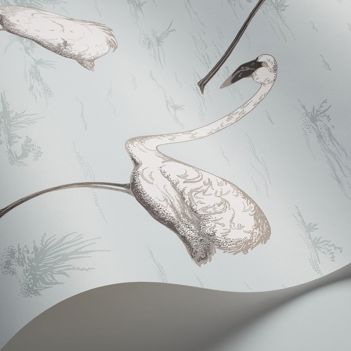 Traditional bathrooms Мотив обоев Фламинго Flamingos - Cole & Son  - Вид №3