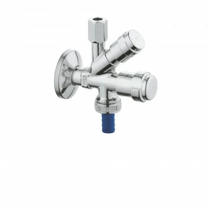 Вентиль угловой GROHE комбинированный 3/8х3/8″ для подключения смесителей, хром (41070000)