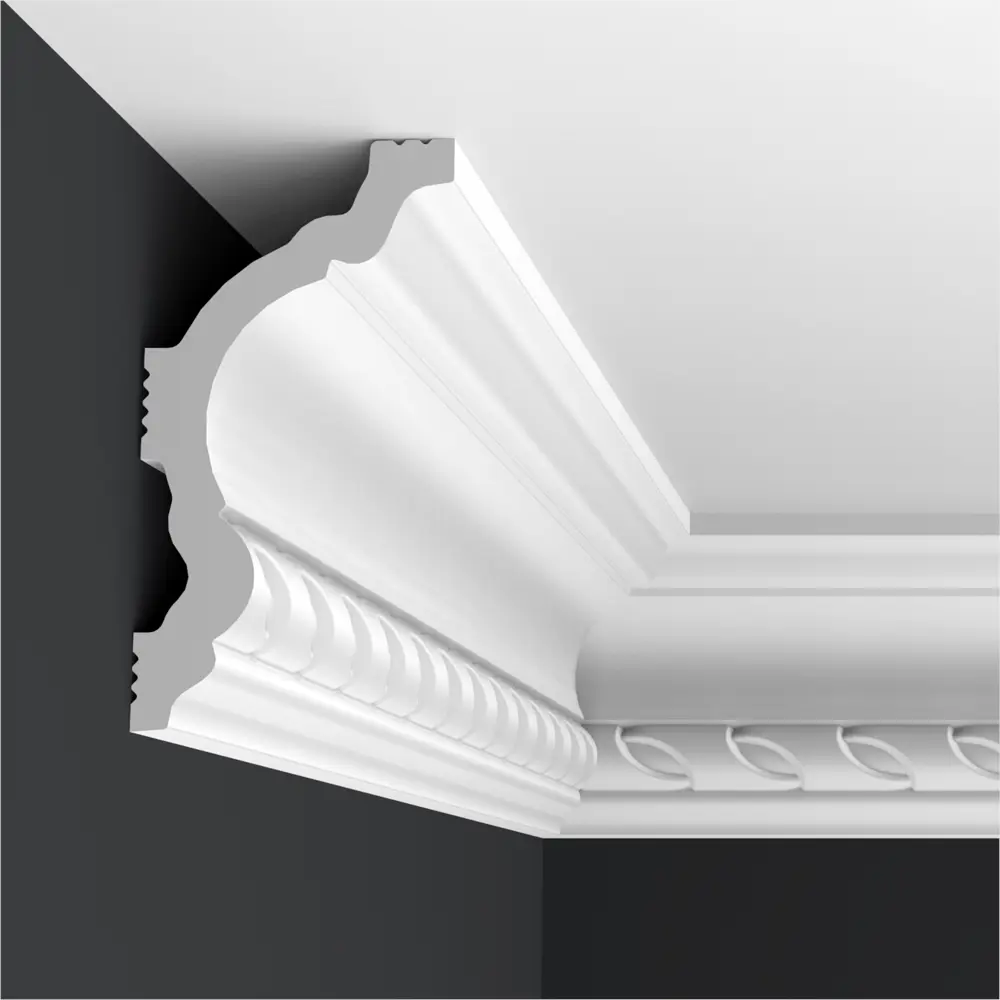 Плинтус потолочный полистирол ударопрочный Format 09001D белый 42x80x2000 мм 82998256 STLM-2007309 