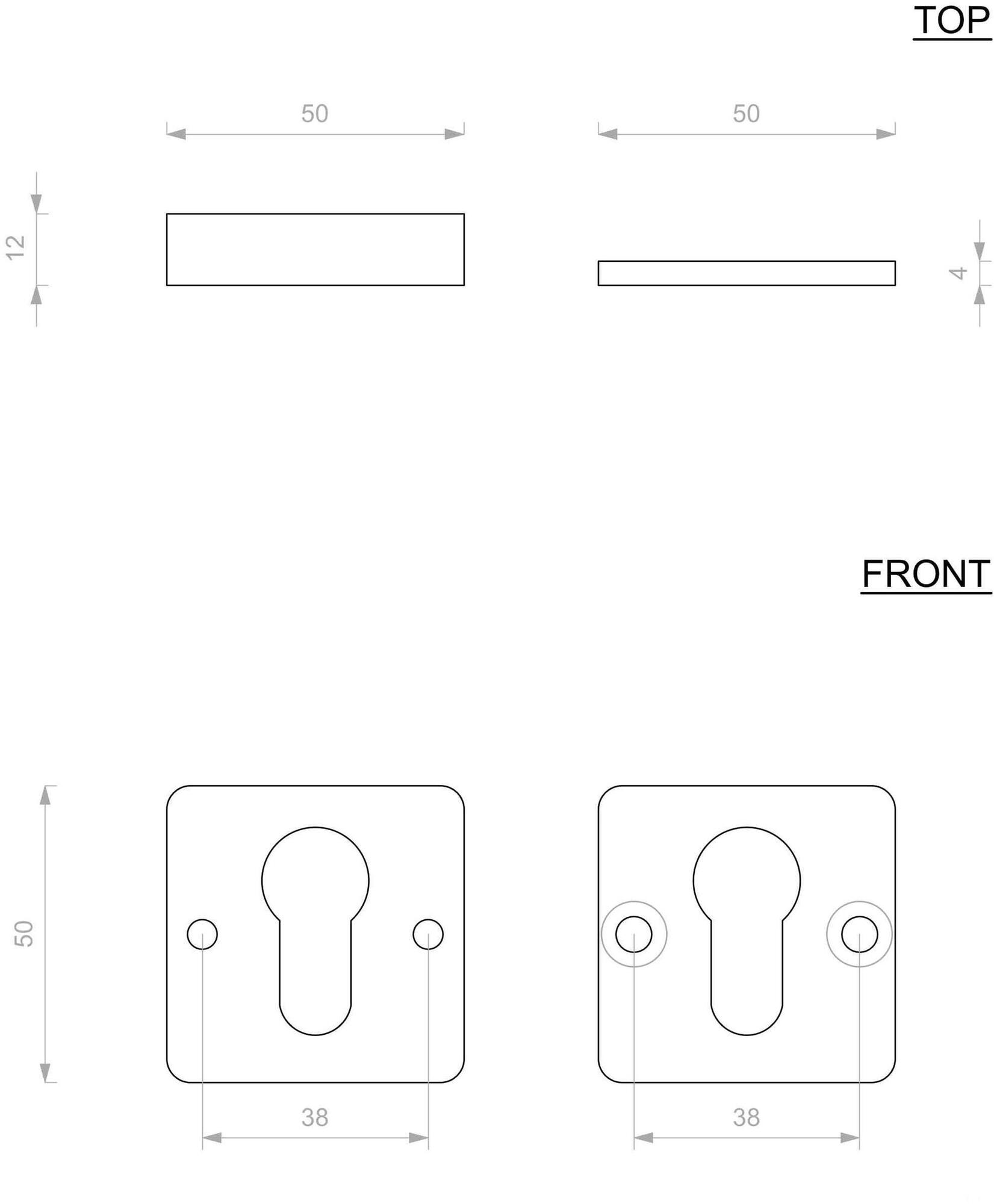 Dauby Квадратное сопло из бронзы Pure® 8084 - Вид №3