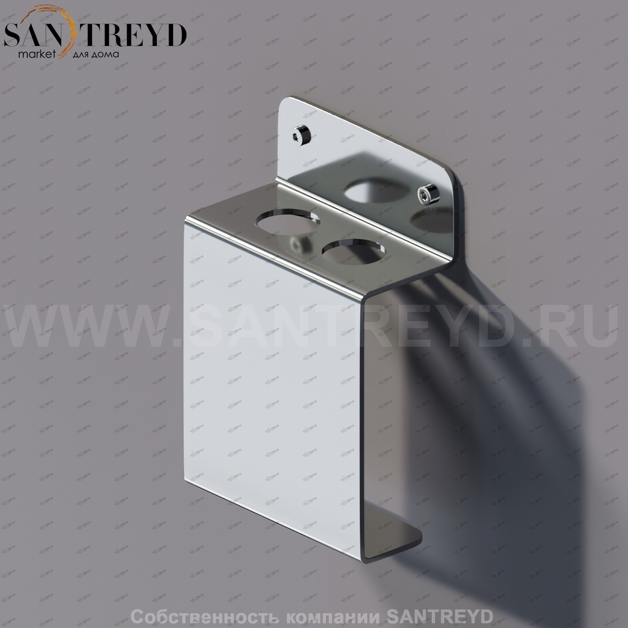 Agape MACH 2 Держатель для зубных щеток хромированный AMC20930A