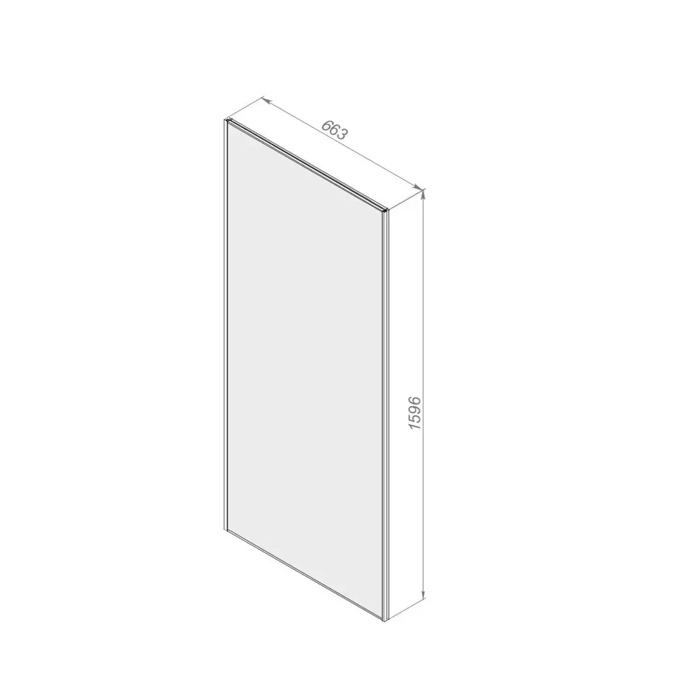 Стенка для душевой ширмы Domani-Spa Delight 1/4 круга высокий поддон 90x90 см цвет белый STLM-2026238 - Вид №1