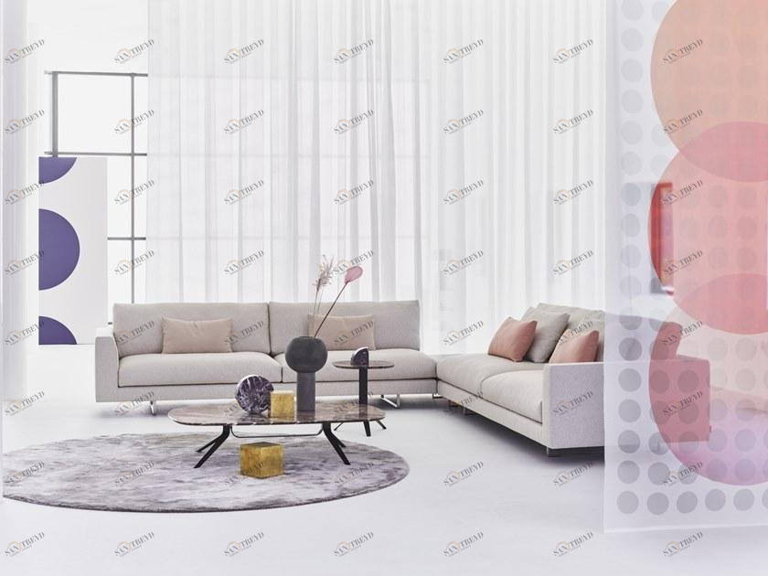 Montis Мягкий тканевый диван с шезлонгом Axel xl sun-id-1353251