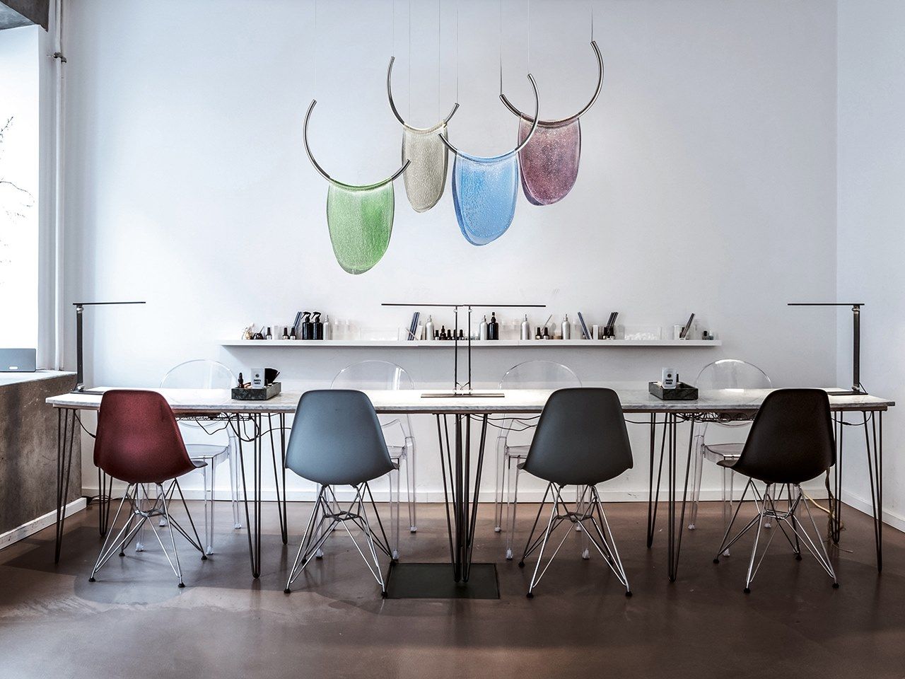 Цветное стекло и металл светодиодный подвесной светильник Italamp DALÍ ARCH-00042079 - Вид №3