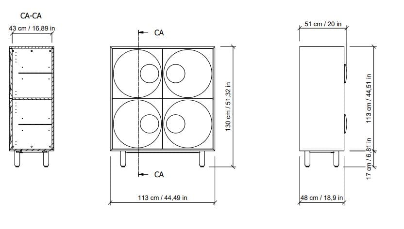 Шкаф из МДФ с распашными дверцами Morica Design Enjoy ARCH-00009668 - Вид №2