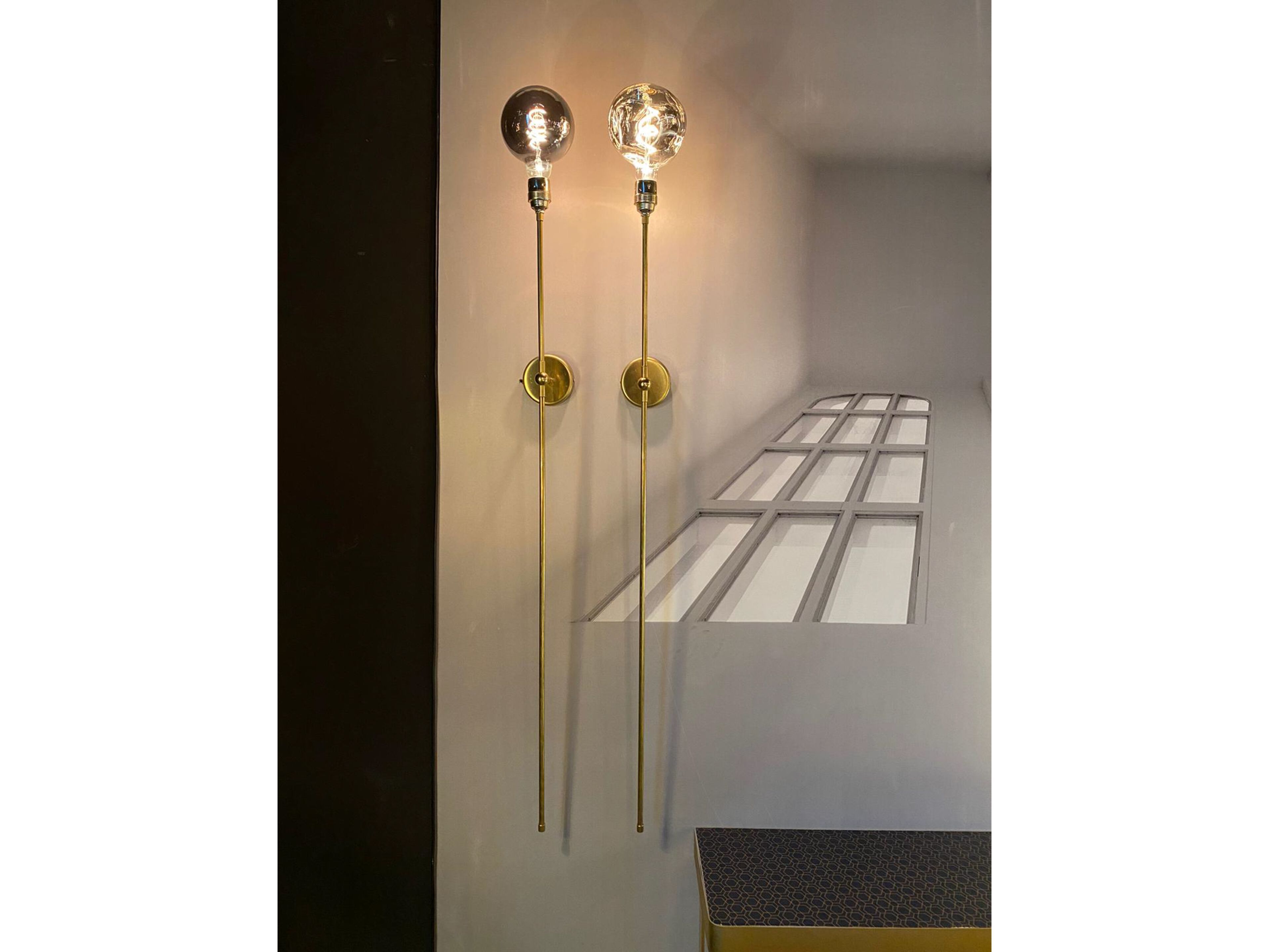 Латунный настенный светильник Renzo Serafini Факел ARCH-00011402 - Вид №2