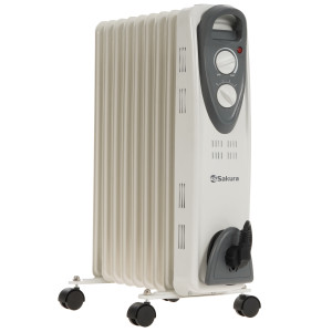 5348953 Масляный обогреватель Sakura SA-0329WG белый