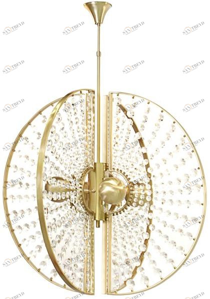 KOKET Подвесной светильник прямого и отраженного света с кристаллами sun-id-1395770