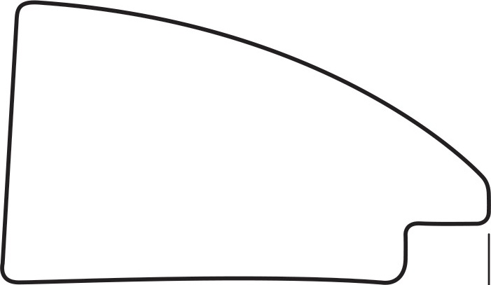 BY 7613 Зеркало в багетной раме - брашированное серебро 59 mm EVOFORM Definite - Вид №4