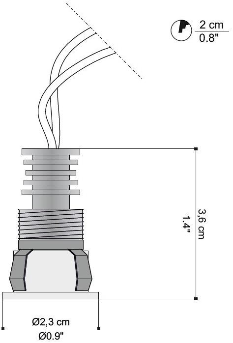 EGOLUCE Круглый встраиваемый светодиодный точечный светильник Dot 6320 DOT 2.0 - Вид №3