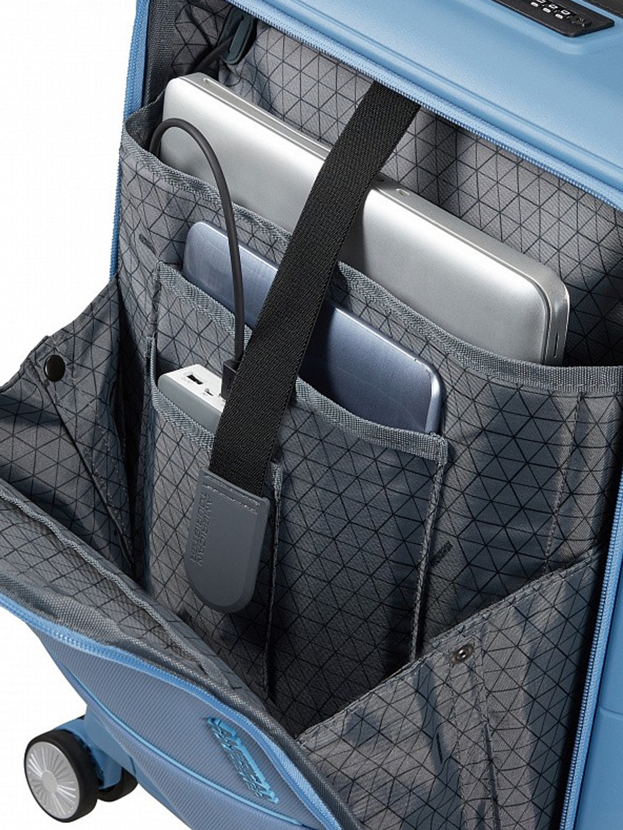 MC4-01001 Чемодан MC4*001 Spinner 4 wheels 55cm American Tourister Hello Cabin  - Вид №4