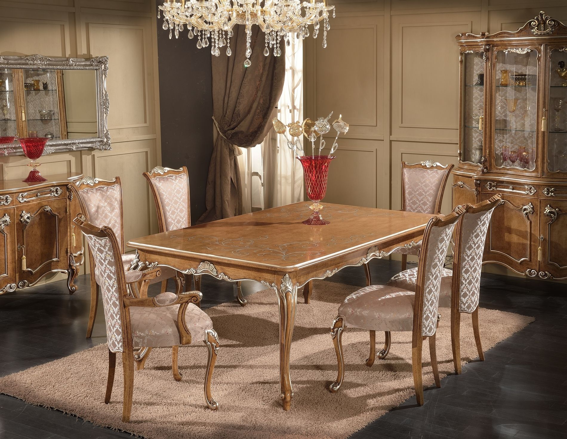 Стул с подлокотниками из дерева и ткани SCAPPINI & C 35th Anniversary ARCH-00107258 - Вид №1