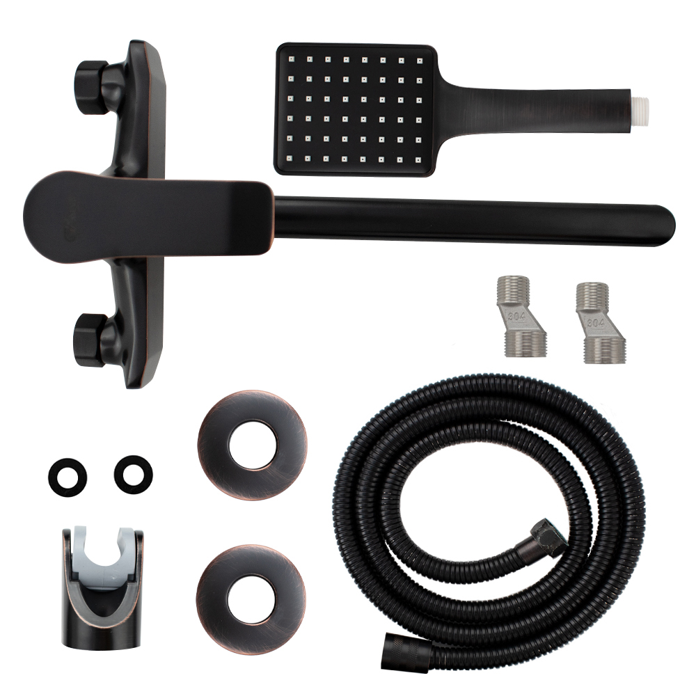 GFmark - Смеситель в ванную, длинный излив, шаровый, с дивертором на корпусе, под состаренную МЕДЬ, код: 5770  - Вид №3