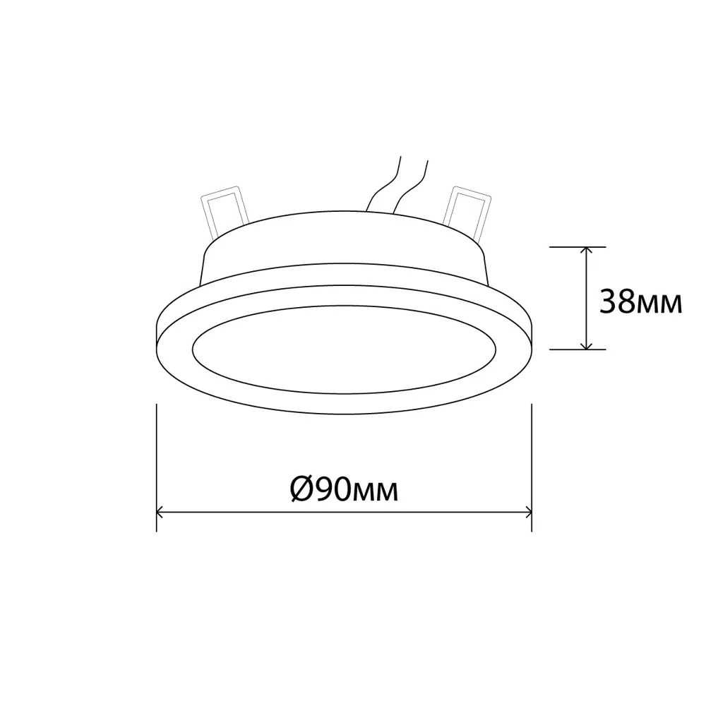 Спот встраиваемый светодиодный, 5 Вт, 375 Лм, 3000 К, круг, белый LUMIN ARTE STLM-2205682 - Вид №11