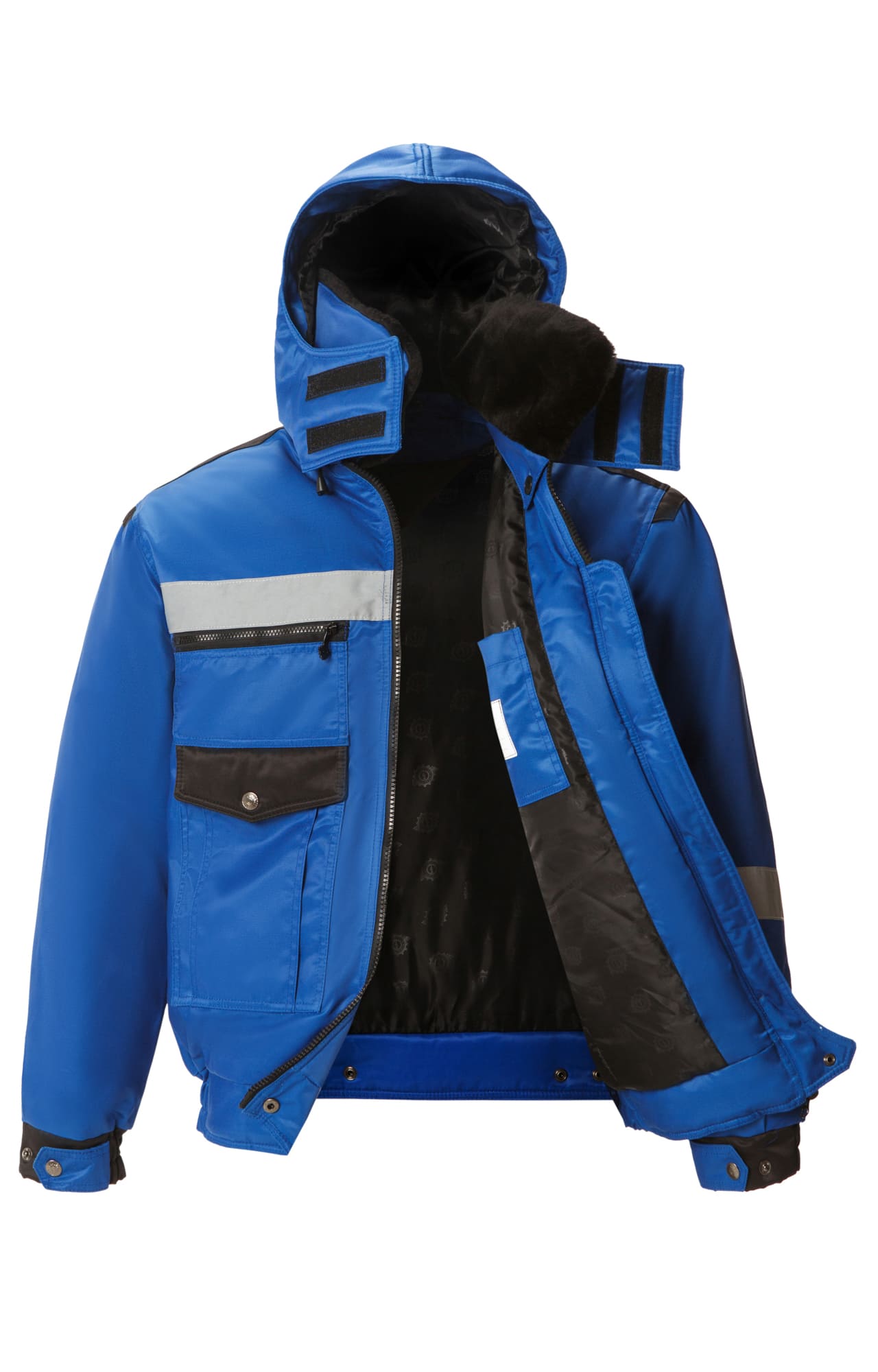 64891 Костюм "Профессионал" зимний василек-черный с СВП  Зимняя спецодежда  размер 52-54/170-176  - Вид №4