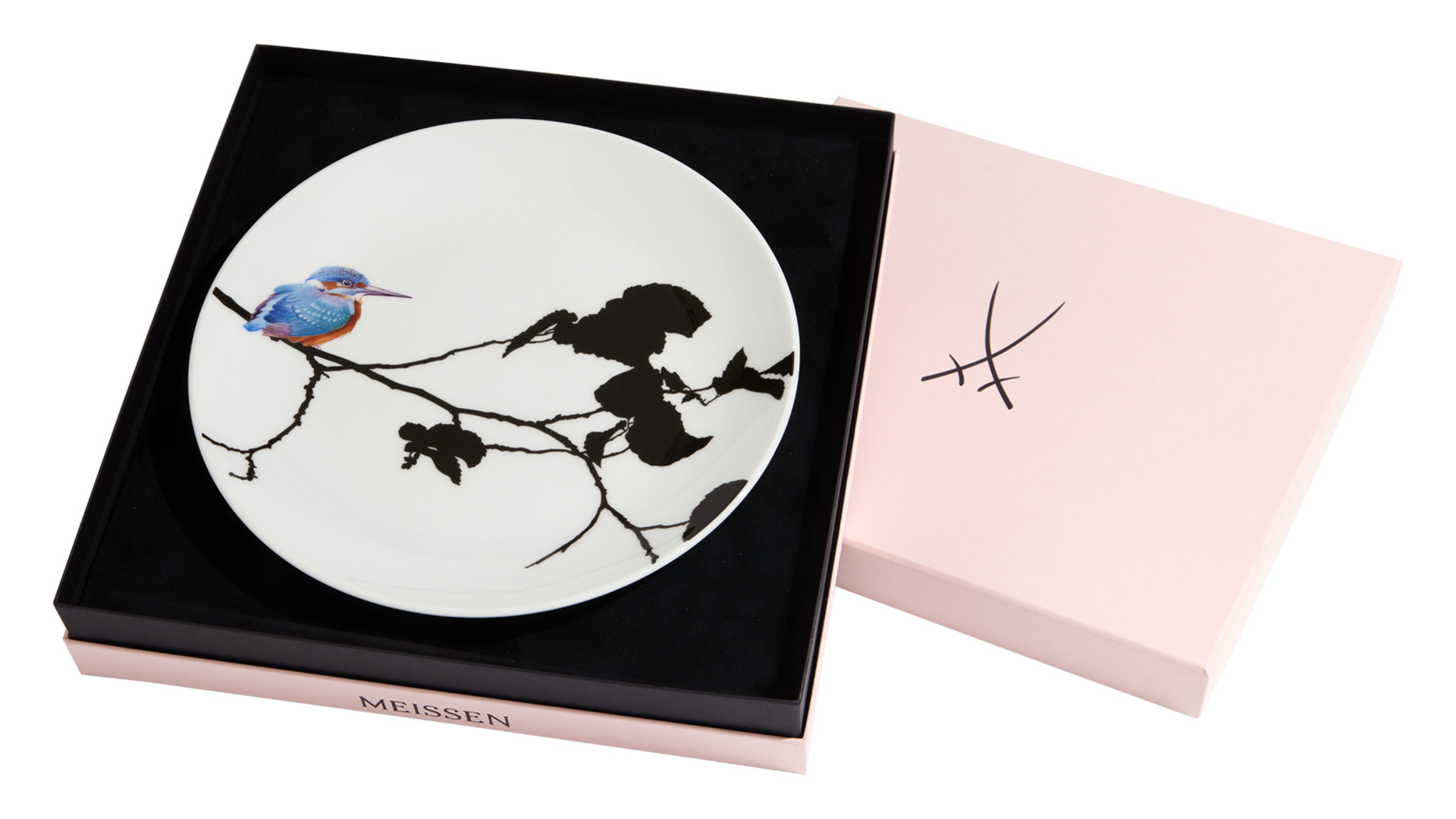 10649364 Meissen Тарелка настенная Meissen "Зимородок" 27,5см, п/к Фарфор, Керамика  - Вид №1