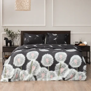 Комплект постельного белья Amore Mio Левиту евро полисатин черный